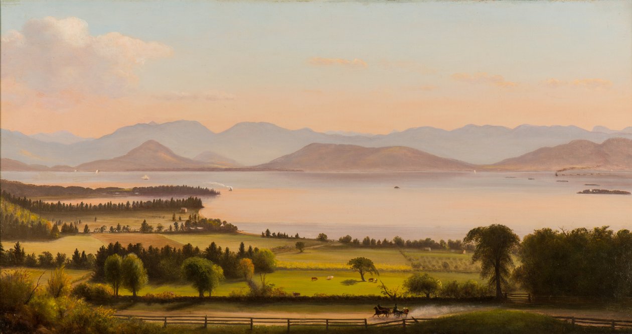 Adirondack Mountains, Burlington Bay über Willard St. von Charles Louis Heyde