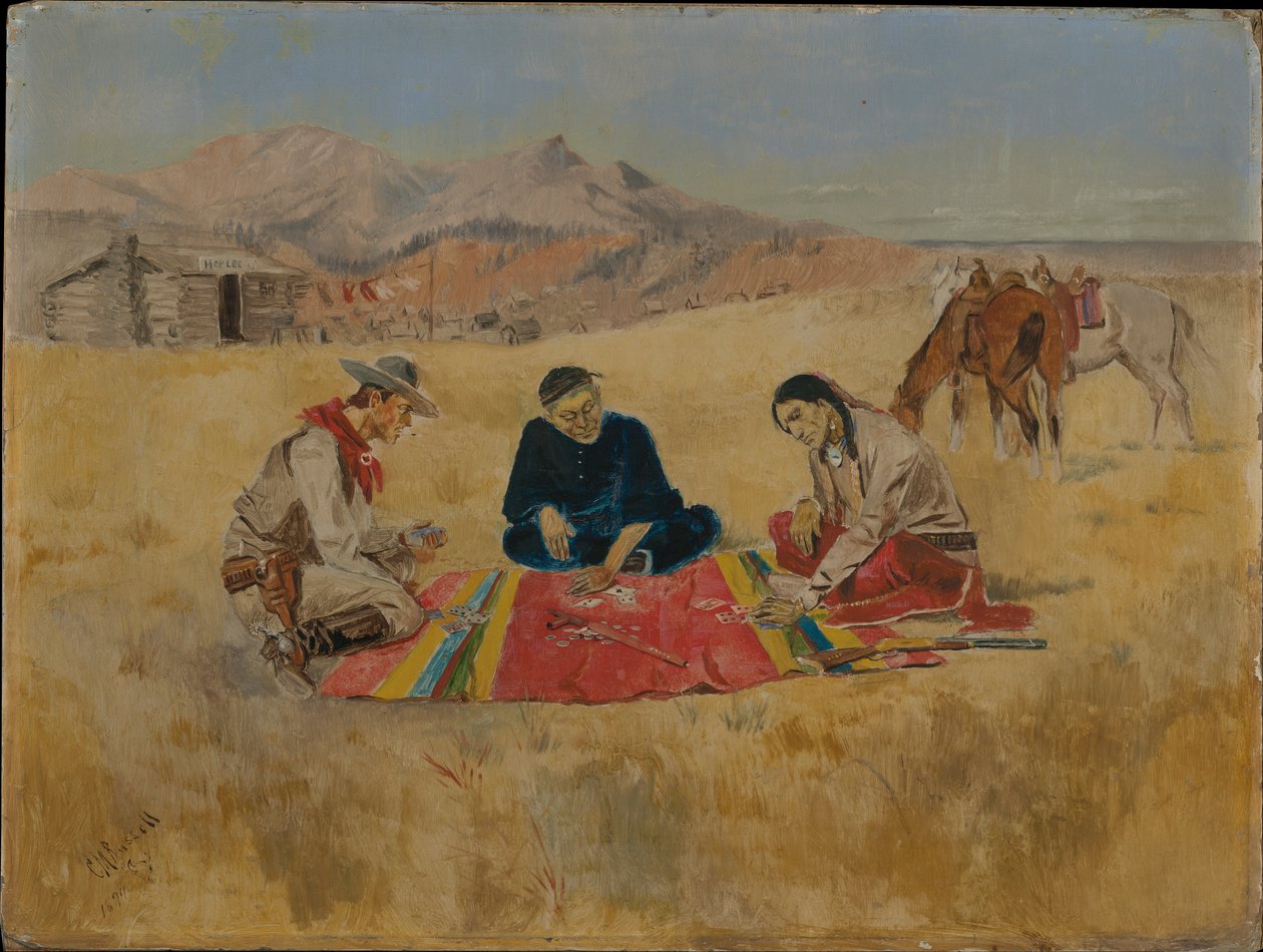 Das Pokerspiel von Charles Marion Russell