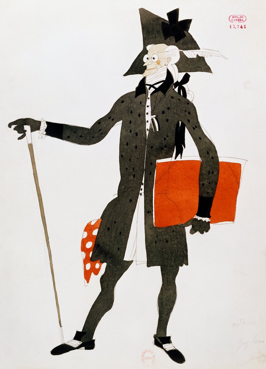 Kostüm für die Figur des Notars aus Der Barbier von Sevilla von Gioacchino Rossini von Charles Martin