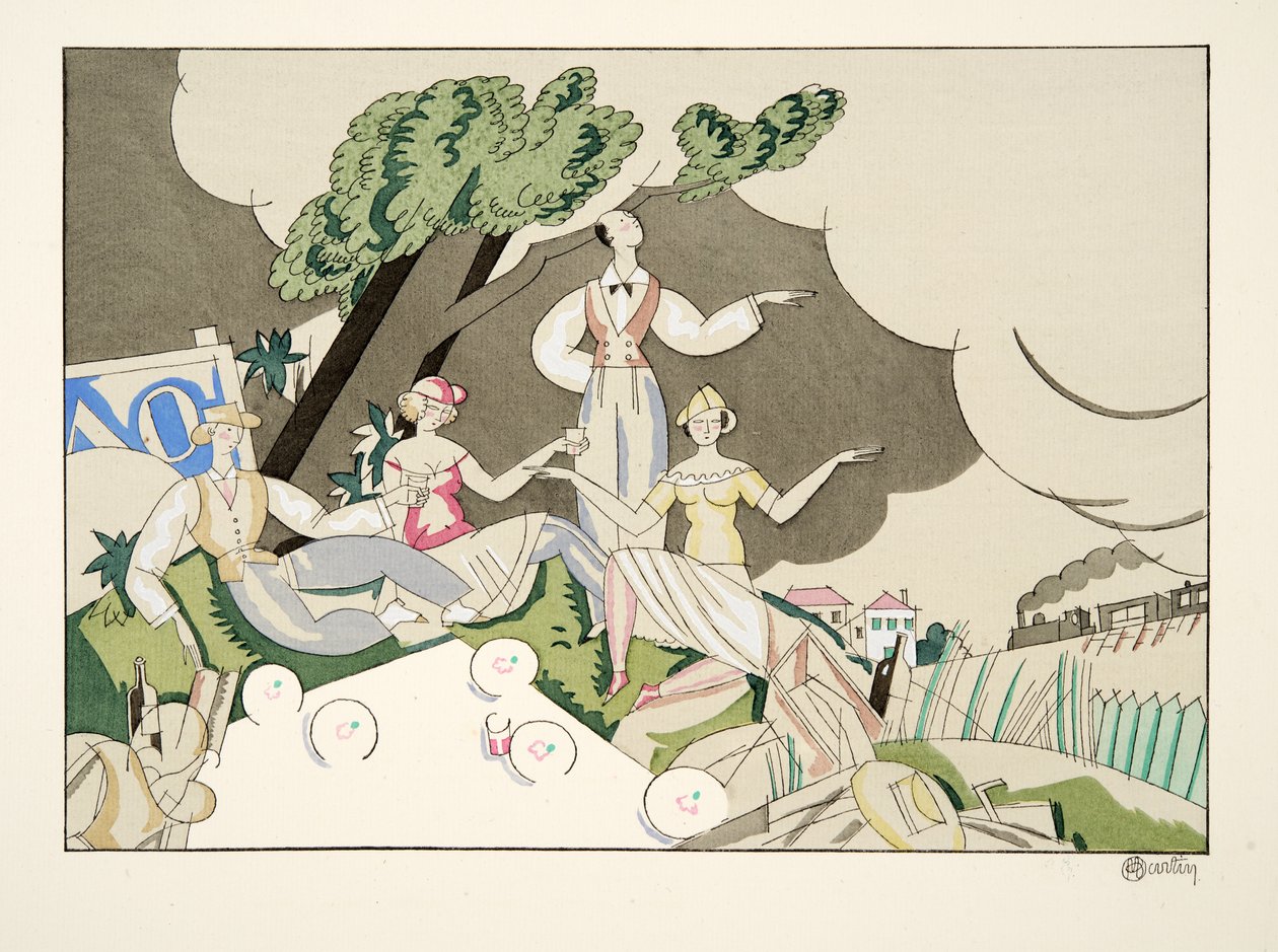 Pique Nique, aus Sports & Divertissements, veröffentlicht 1914 von Charles Martin