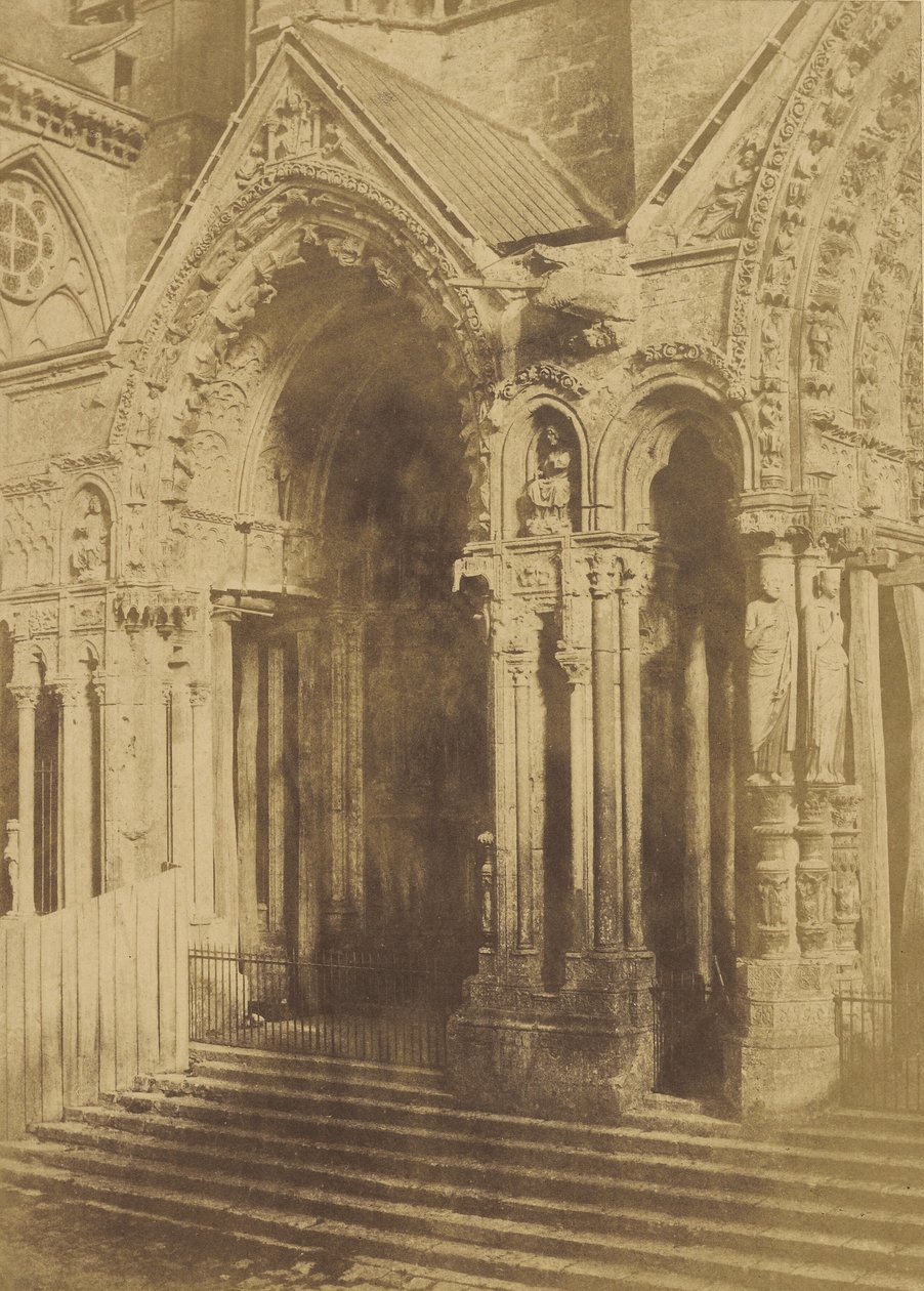 Kathedrale von Chartres. Nordportal. von Charles Marville