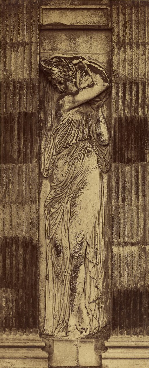 [Detail der Nymphe von Jean Goujon] / [Nymphe, Fontaine des Innocents, Paris] von Charles Marville