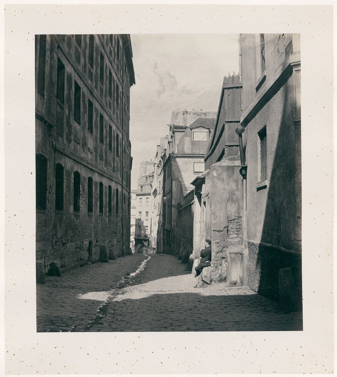 Rue Chartière (Sackgasse Chartière) von der Rue de Reims von Charles Marville