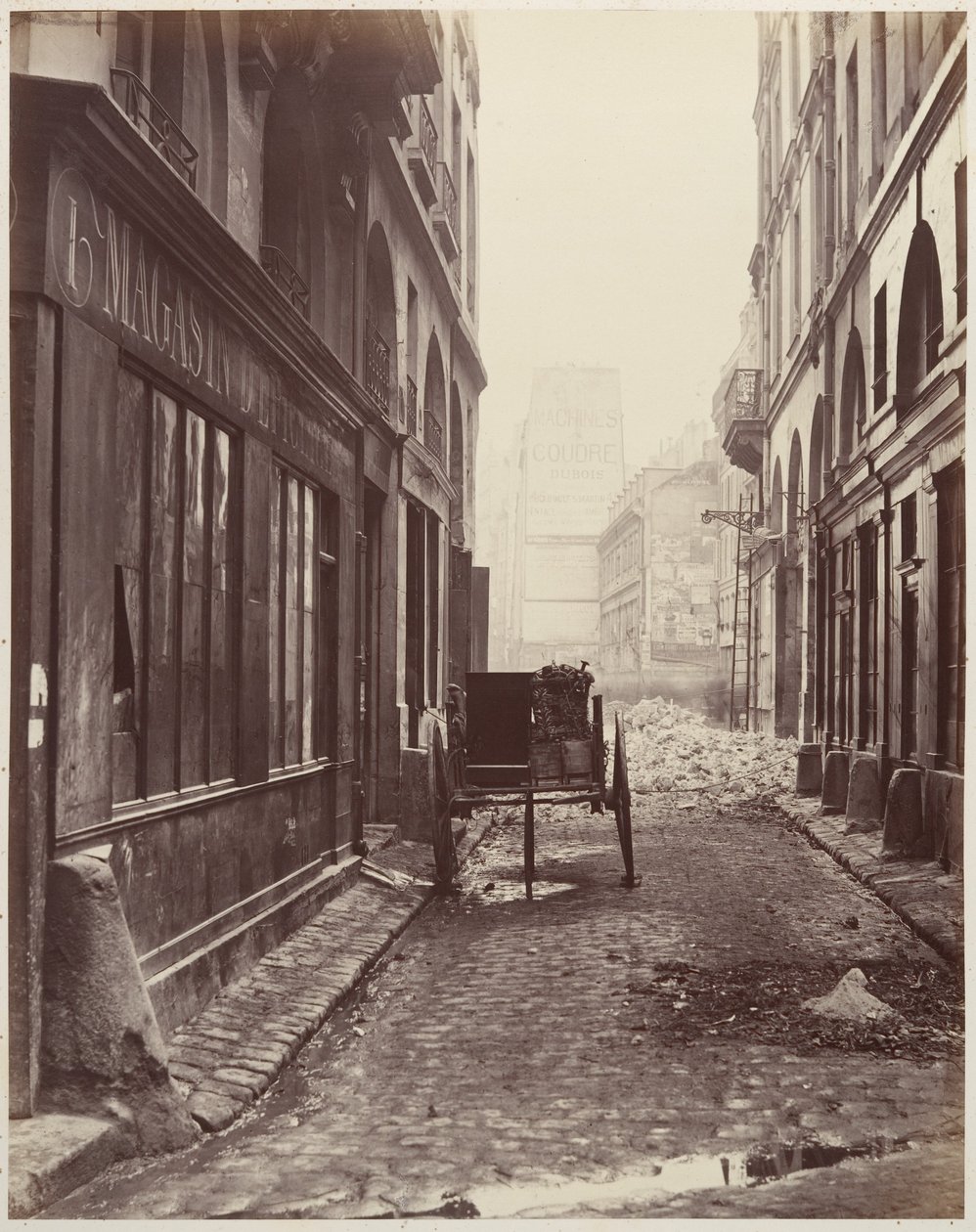 Rue Estienne, von der Rue Boucher von Charles Marville