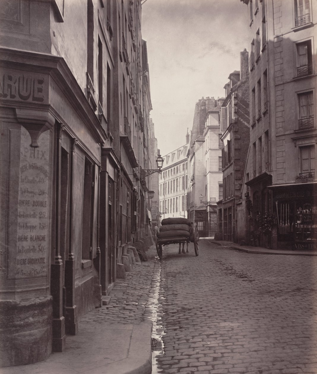 Rue de la Bûcherie, du cul de sac Saint-Ambroise (fünfter Bezirk) von Charles Marville