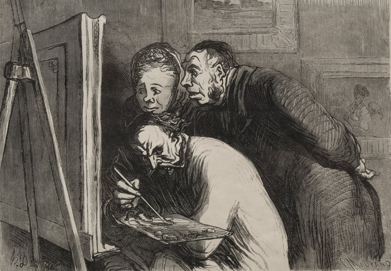 Die Maler und der Bourgeois von Charles Maurand