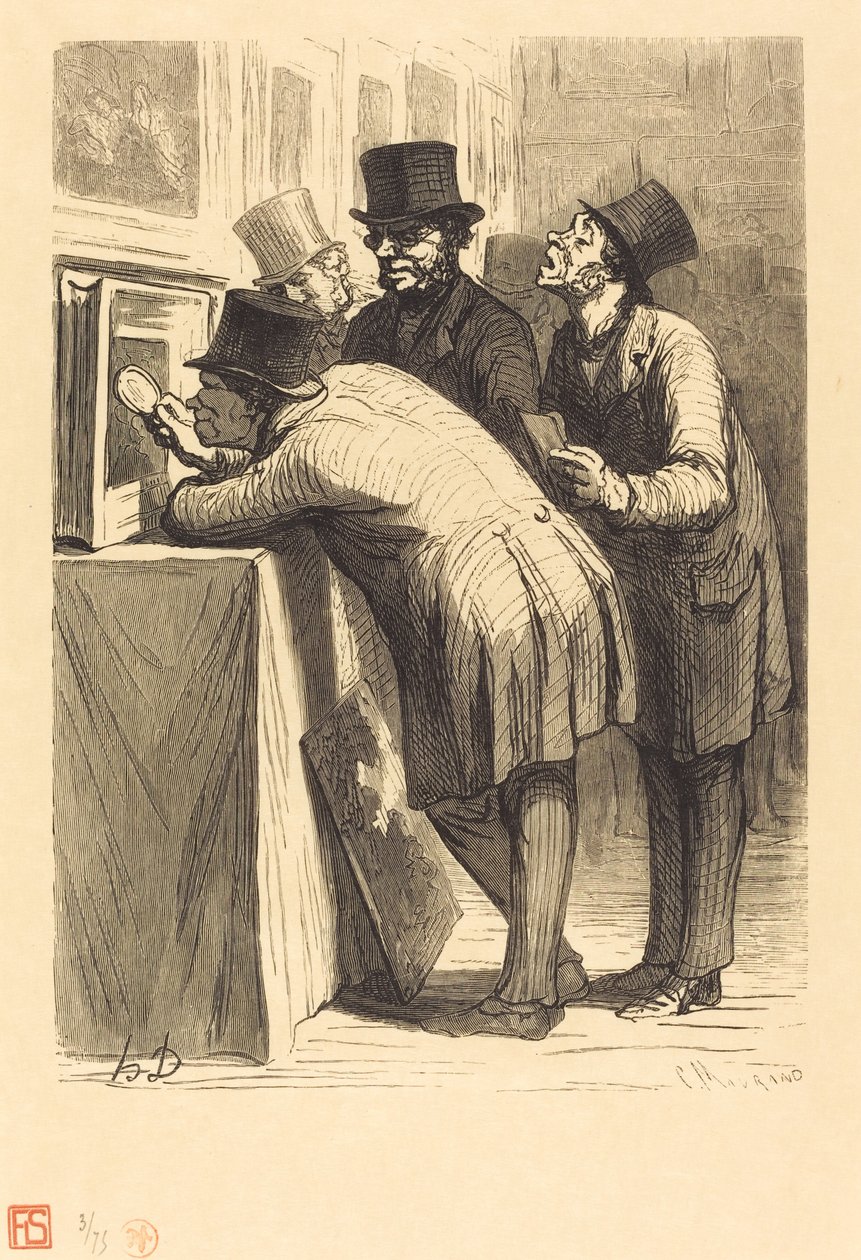 Das Auktionshaus: Der Liebhaber von Charles Maurand after Honoré Daumier