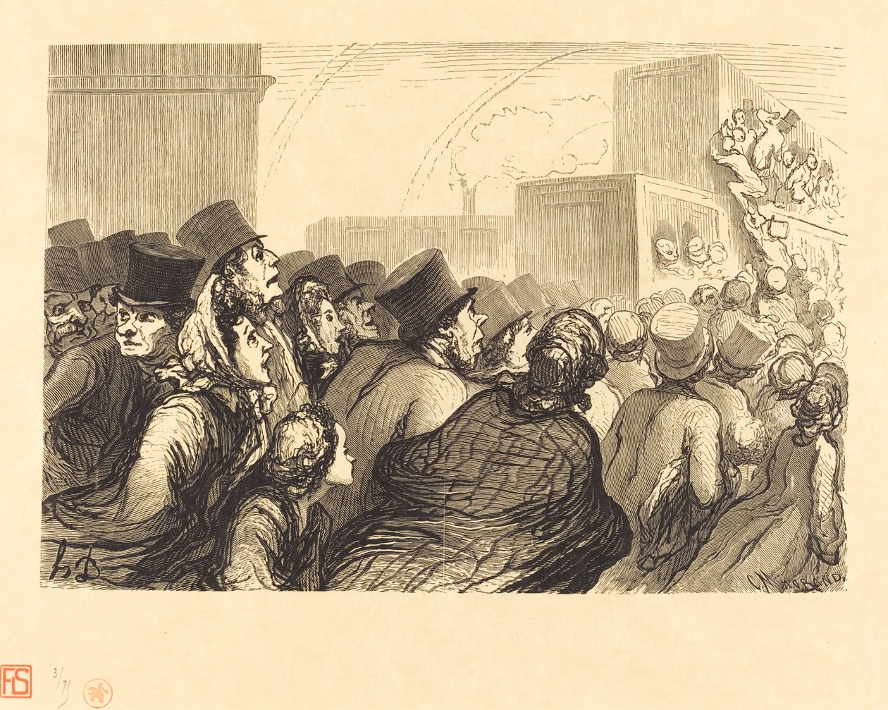 Die Sonntagsreisenden von Charles Maurand after Honoré Daumier