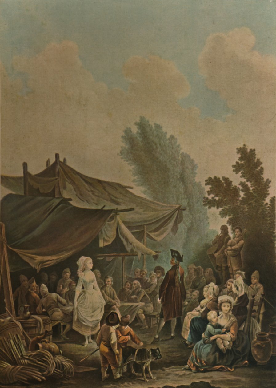 La Noce De Village, Dorfhochzeit, 1785, 1913 von Charles Melchior Descourtis
