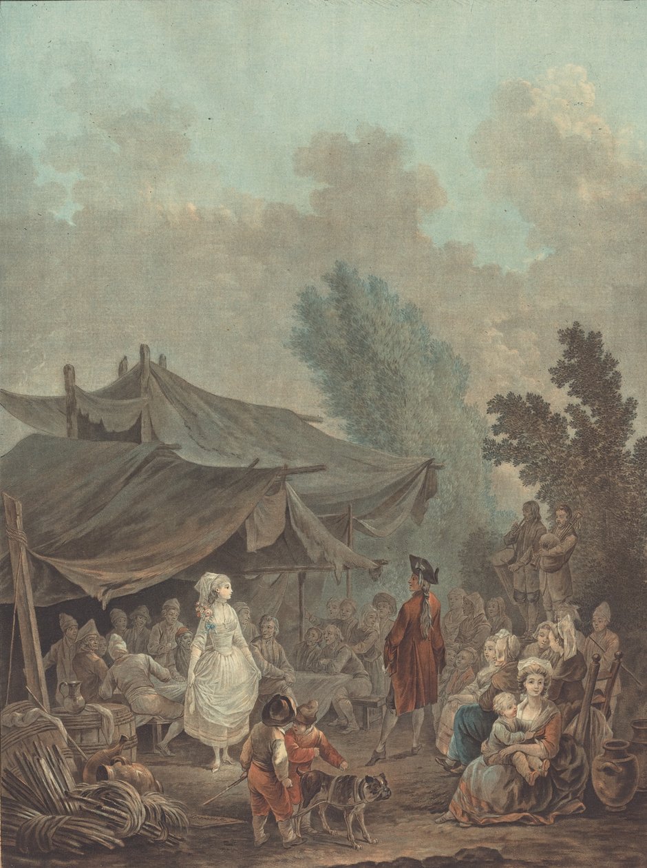Dorffest, 1785 von Charles Melchior Descourtis