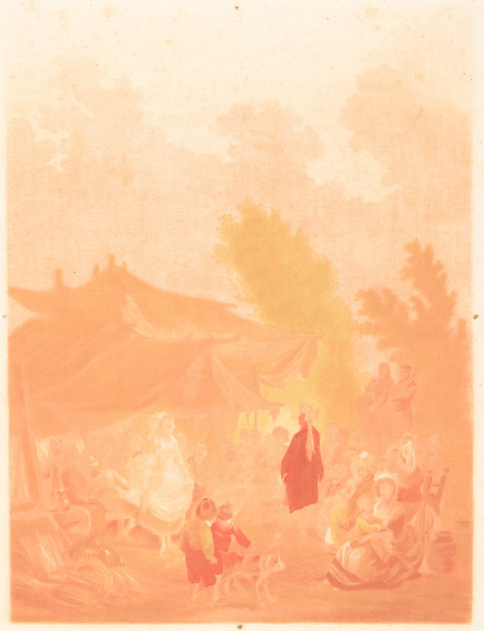 Dorfhochzeit von Charles Melchior Descourtis after Nicolas Antoine Taunay