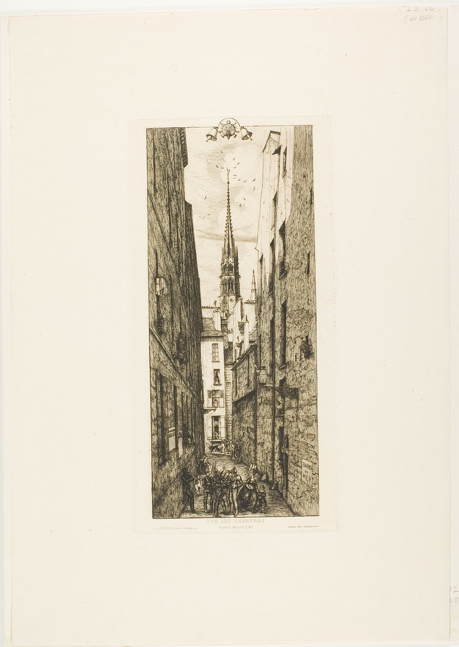 Chantrey Street, Paris von Charles Meryon