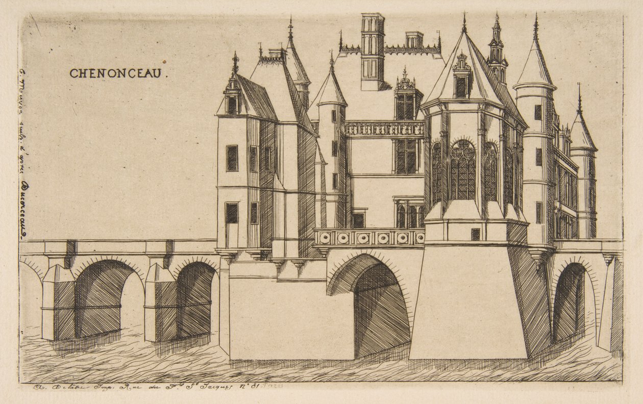 Schloss Chenonceau, Nr. 2 von Charles Meryon