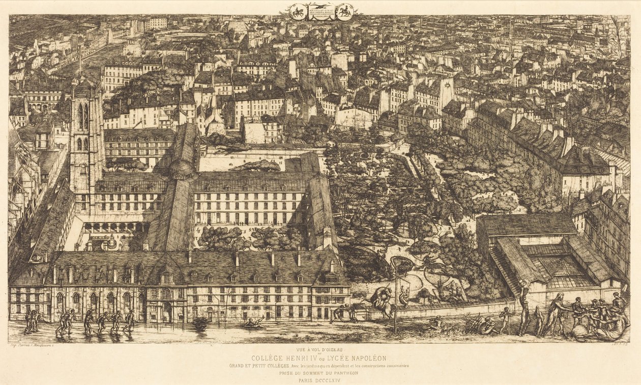 Collège Henri IV, Paris, oder Lycée Napoléon von Charles Meryon