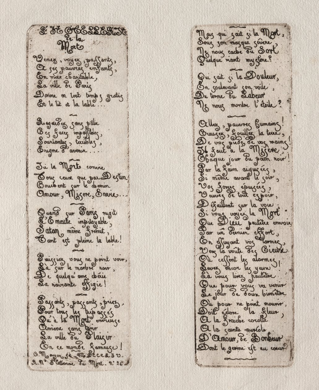 Radierungen von Paris: Das Totenhaus von Charles Meryon