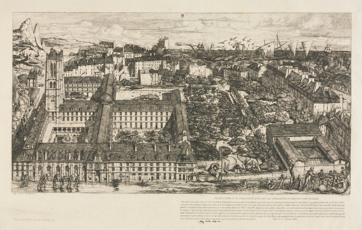 Henry IV College, 1863-1864 von Charles Meryon