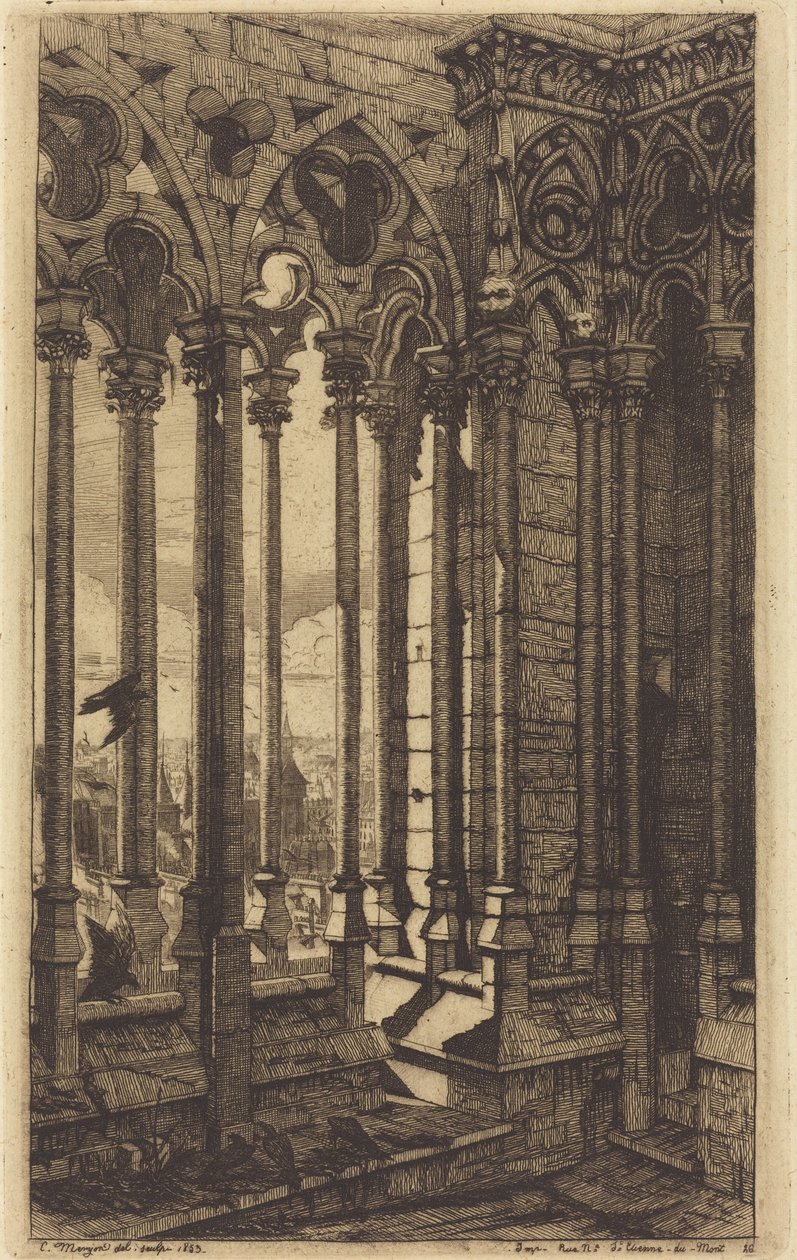 Die Galerie Notre-Dame, Paris von Charles Meryon