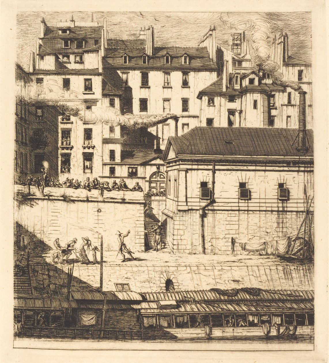 La morgue, Paris von Charles Meryon