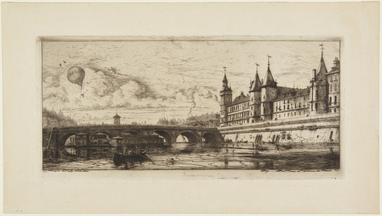 Le Pont-au-Change von Charles Meryon