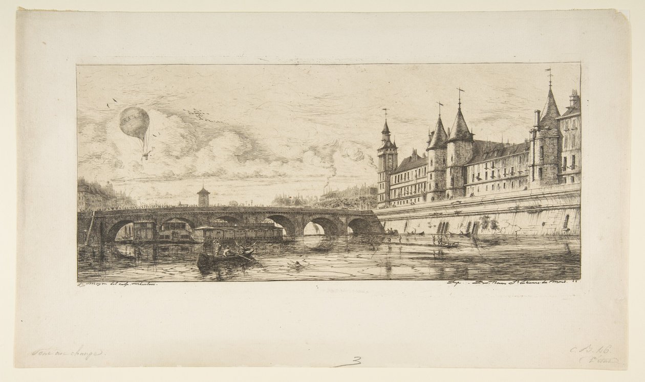 Pont-au-change, Paris von Charles Meryon