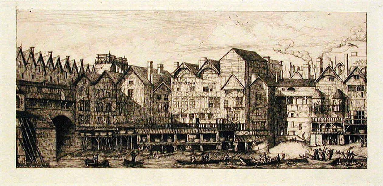 Pforte der Stadt gegen Ende des XVII. Jahrhunderts, Paris von Charles Meryon