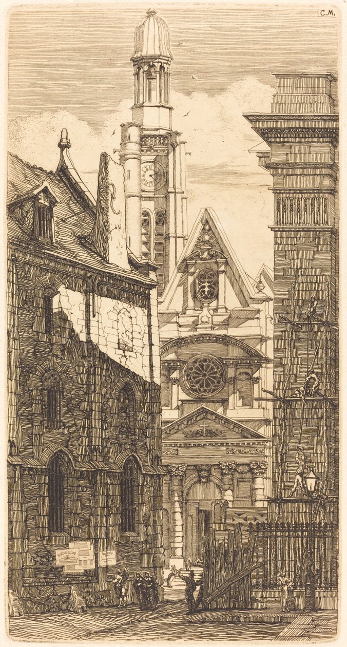 Saint-Etienne-du-Mont, Paris von Charles Meryon