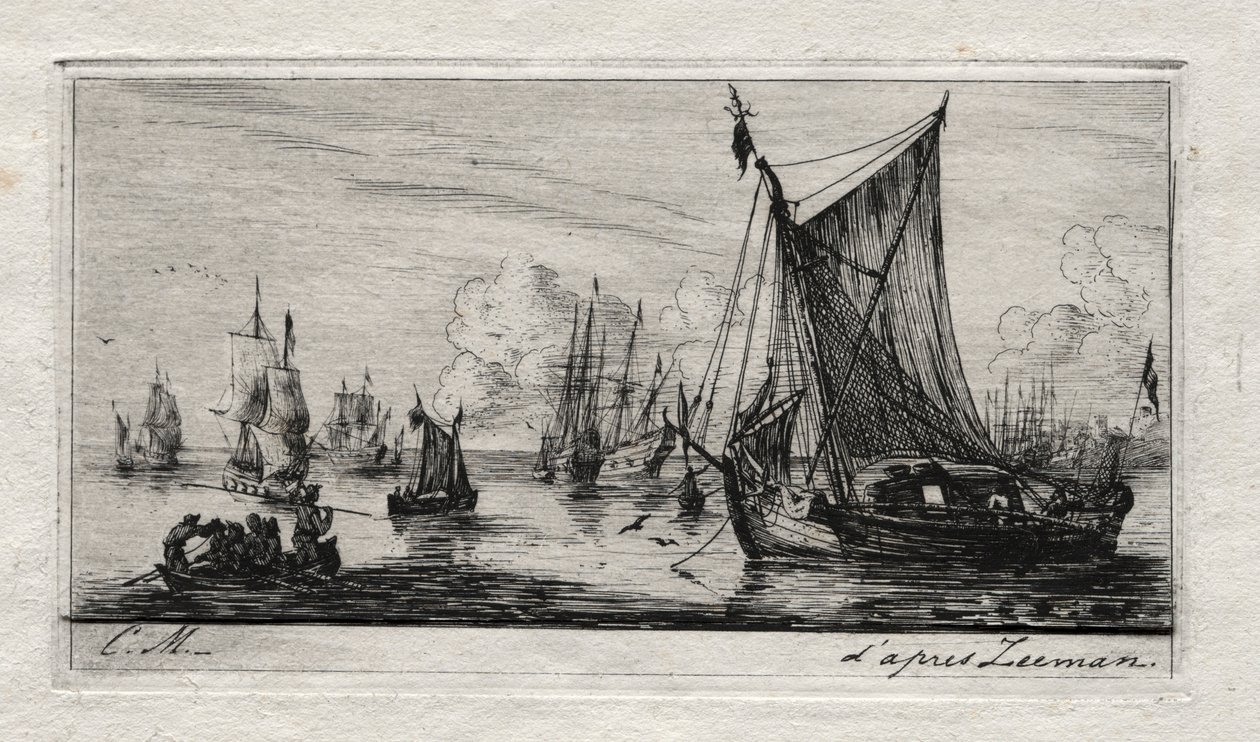 Südsee-Fischer, 1850 von Charles Meryon