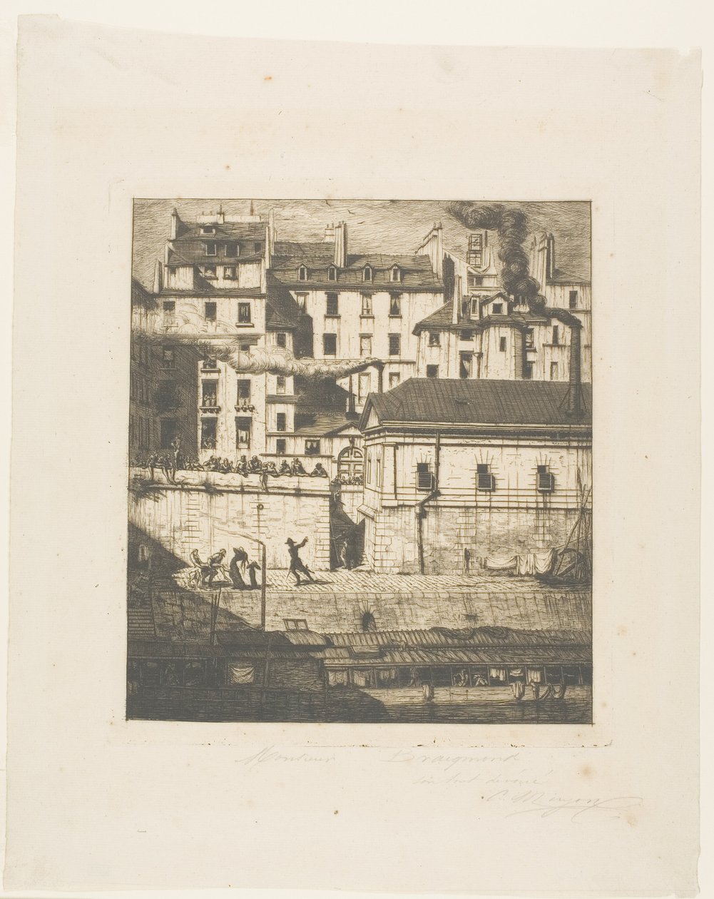 Das Leichenschauhaus, Paris von Charles Meryon