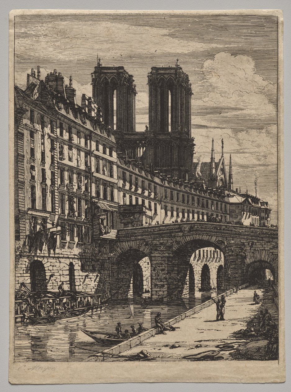 Die Petit Pont von Charles Meryon