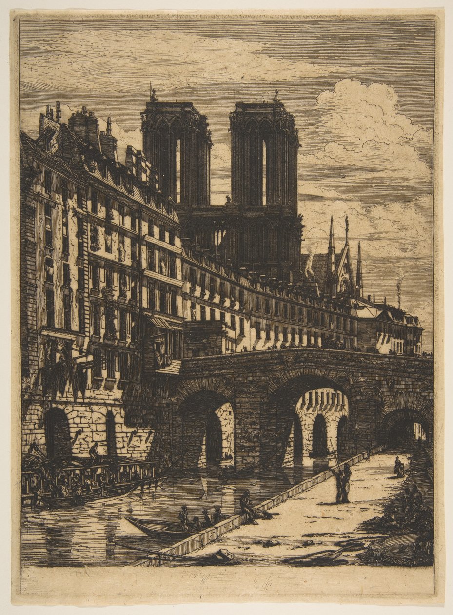 Die Petit Pont, Paris von Charles Meryon