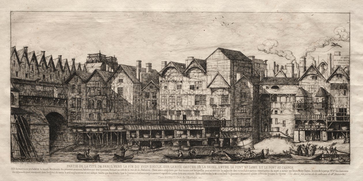 Ansicht eines Teils der Stadt Paris gegen Ende des 17. Jahrhunderts von Charles Meryon