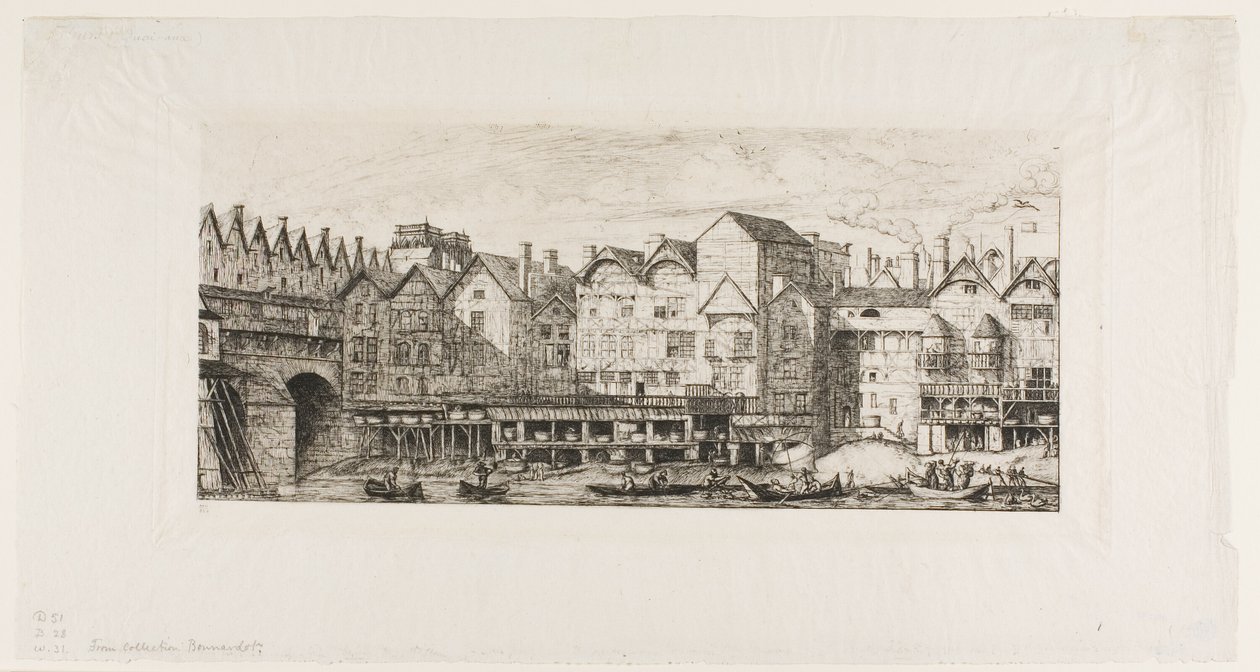 Ansicht eines Teils der Stadt Paris gegen Ende des XVII. Jahrhunderts von Charles Meryon