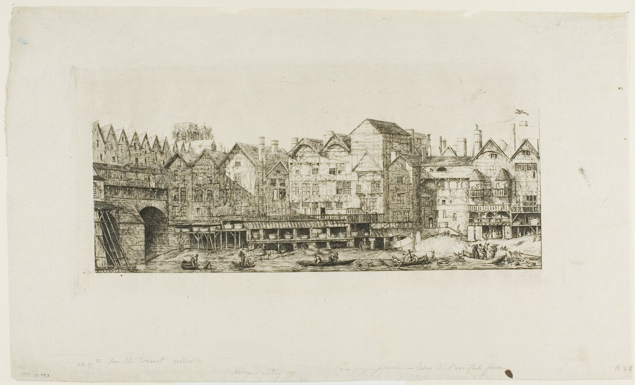 Ansicht eines Teils der Stadt Paris gegen Ende des XVII. Jahrhunderts von Charles Meryon