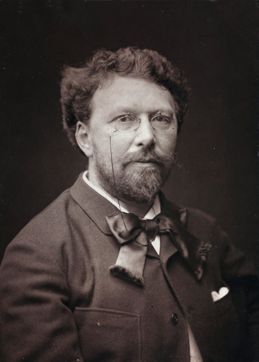 Album Artistique et Biographique, 5me année, Salon 1885; Porträt des französischen Malers Alfred-Pierre Joseph Agache (1843-1915) von Charles Michelez
