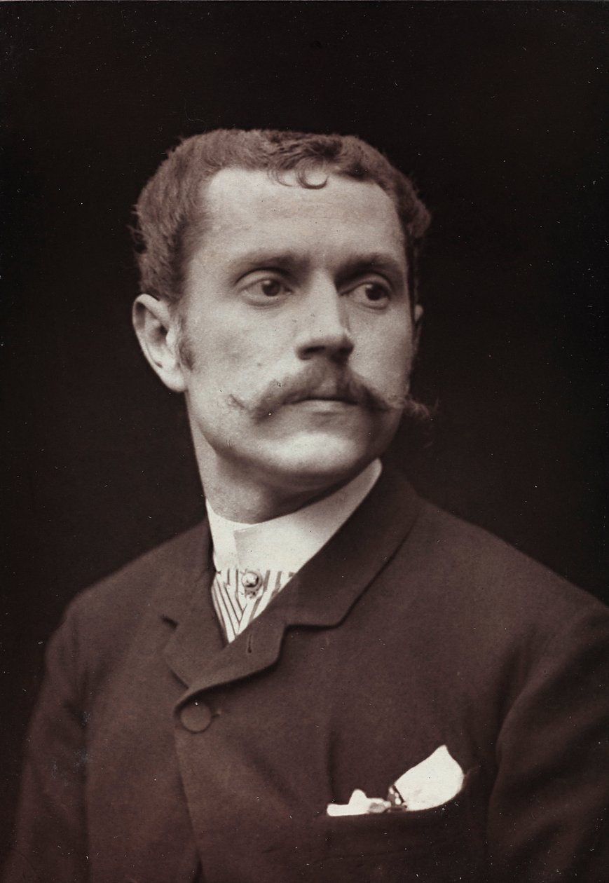 Album Artistique et Biographique, 6. Jahrgang, Salon 1885; Porträt des Künstlers Louis Fernandez Pelez De Cordova von Charles Michelez