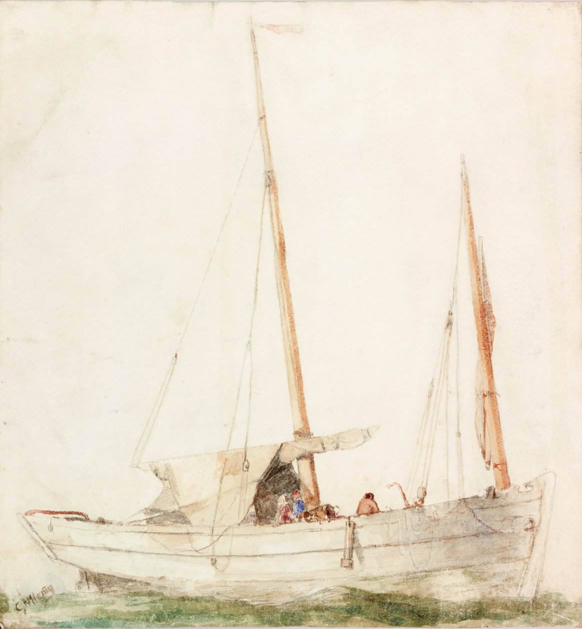 Segelboot von Charles Napier Hemy