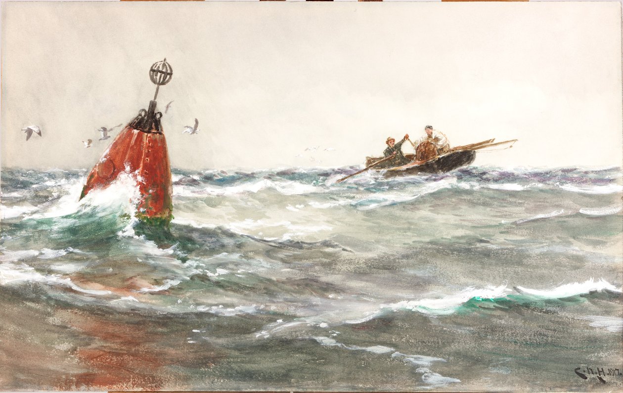 Die rote Boje von Charles Napier Hemy