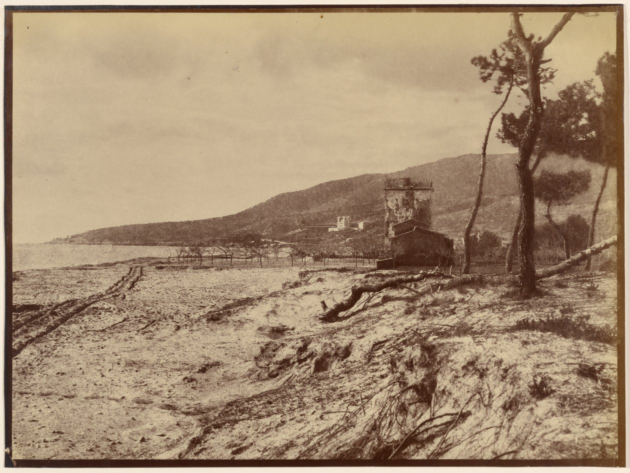 Plage de Golfe-Juan in Richtung Cap de la Croisette von Charles Nègre