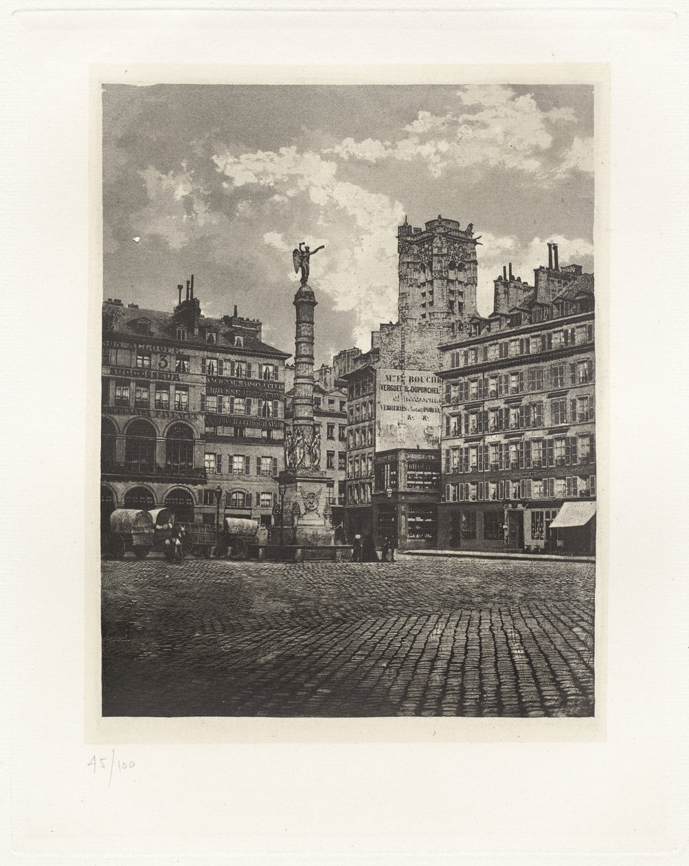 Planche V – Place du Châtelet von Charles Nègre, André Jammes