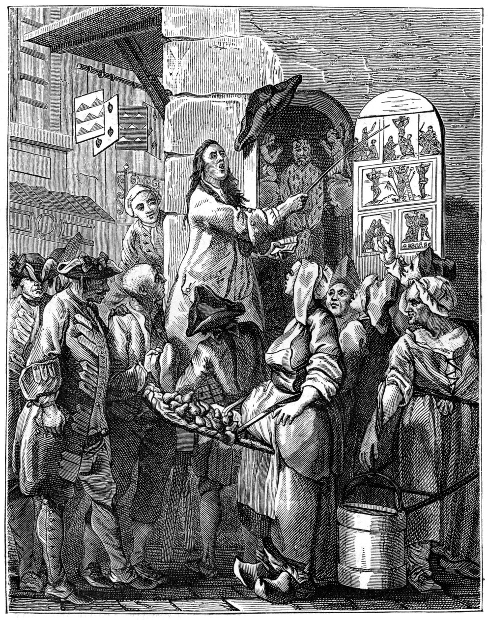 Der Sänger der Canticles, 1885 von Charles Nicolas Cochin