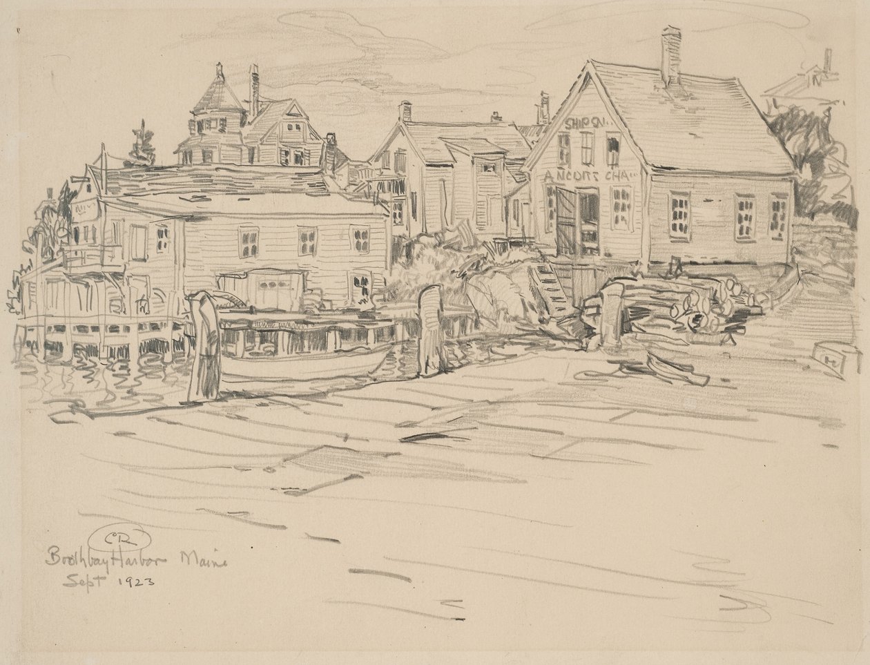 Boothbay Harbor, Maine, 1923 von Charles P. Reiffel