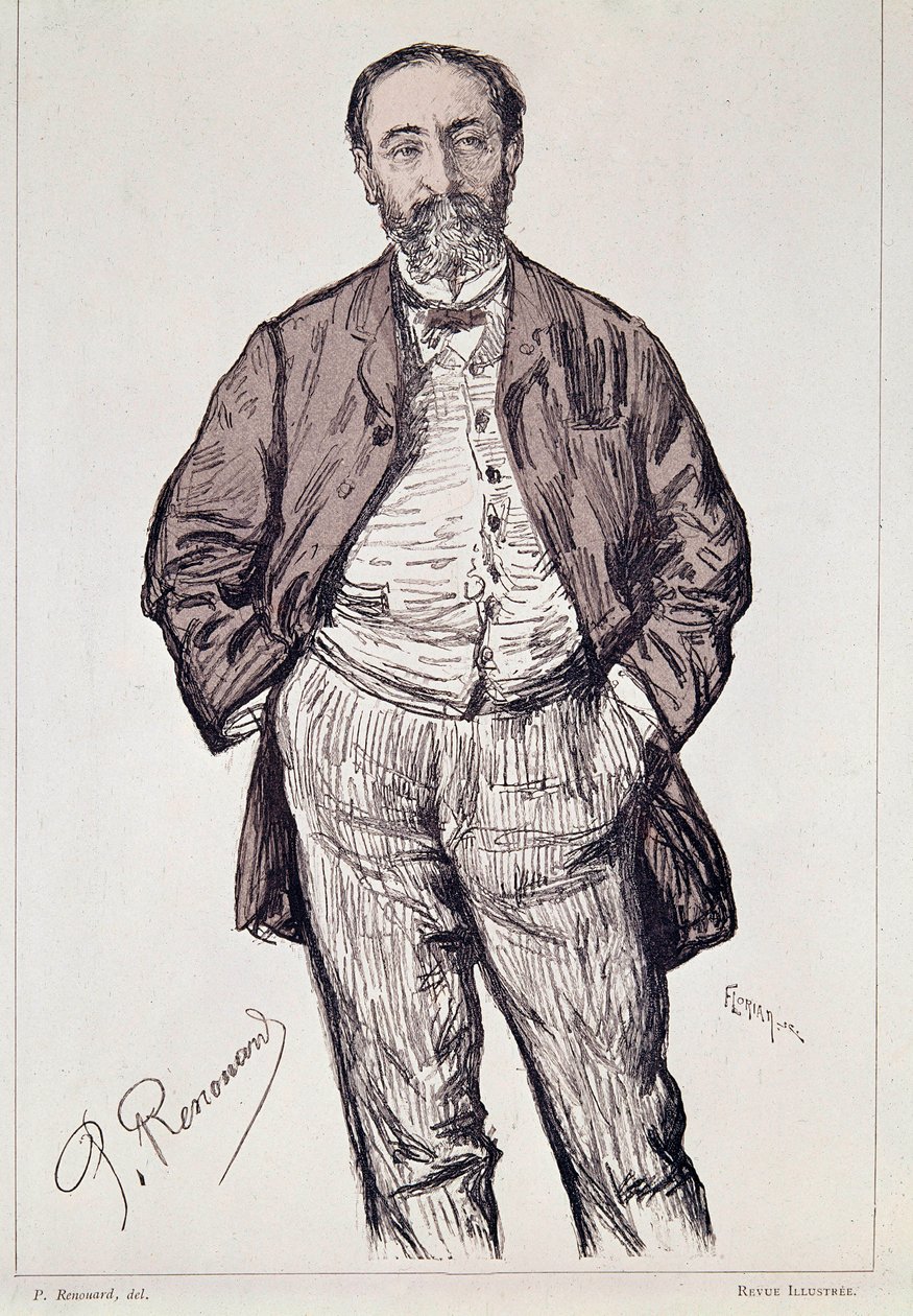Porträt von Camille Saint-Saëns, französischer Komponist, 20. Jahrhundert (Gravur) von Charles Paul Renouard