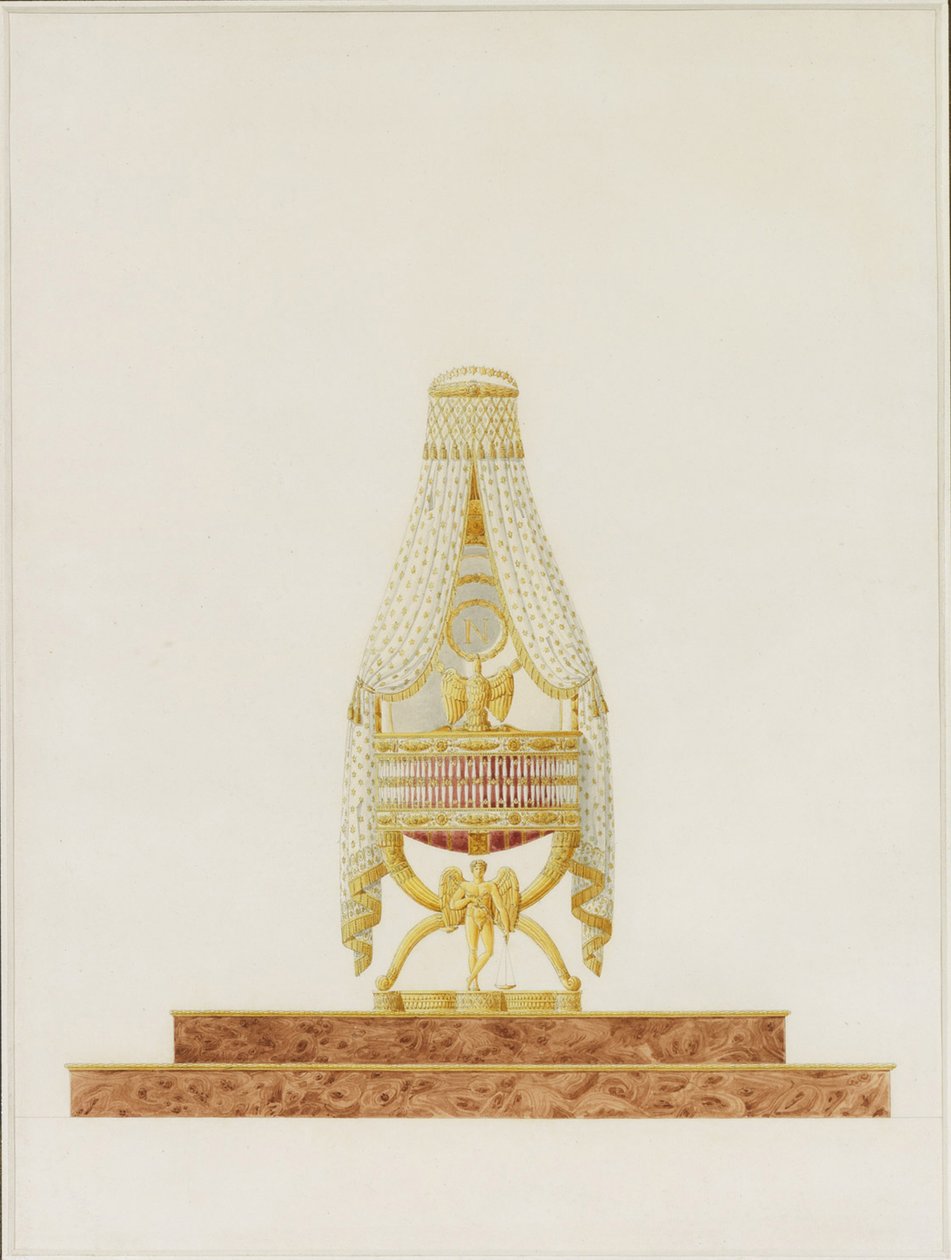 Entwurf der Wiege für Seine Majestät den König von Rom, 1811 von Charles Percier