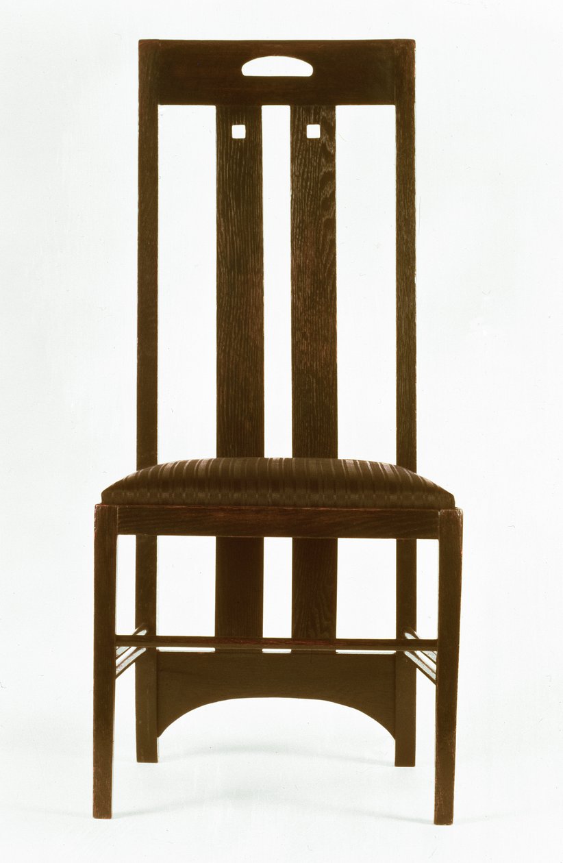 Stuhl für das weiße Esszimmer, Ingram Street Tearooms von Charles Rennie Mackintosh