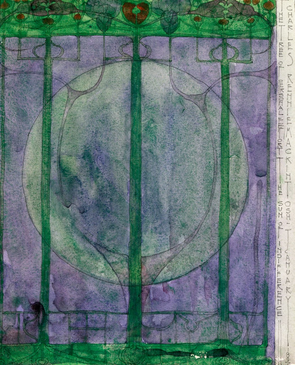 Der Baum des persönlichen Einsatzes von Charles Rennie Mackintosh