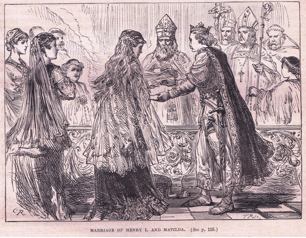 Heirat von Heinrich I. und Mathilde 1102 n. Chr. von Charles Ricketts