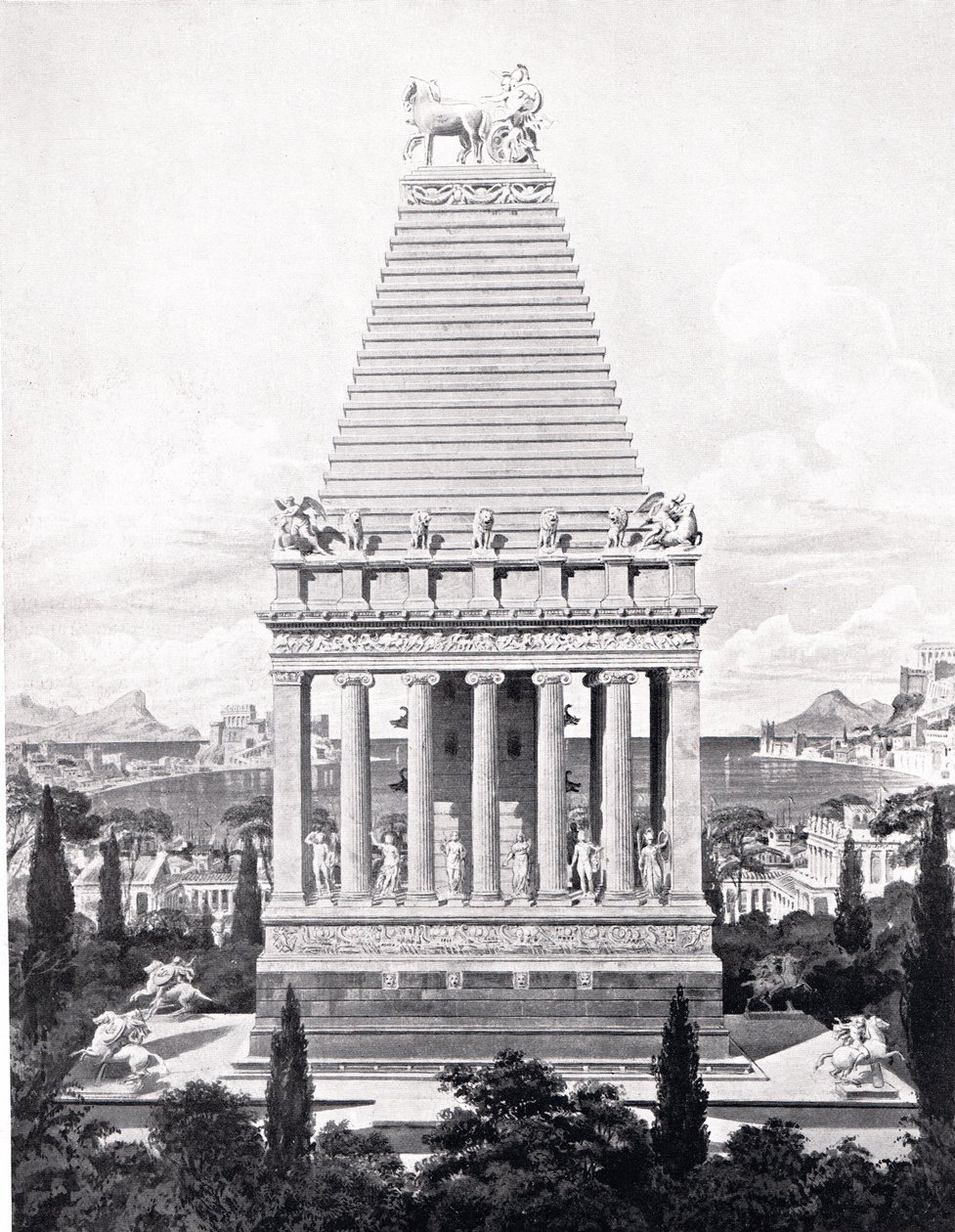 Das ursprüngliche Mausoleum, Illustration aus 