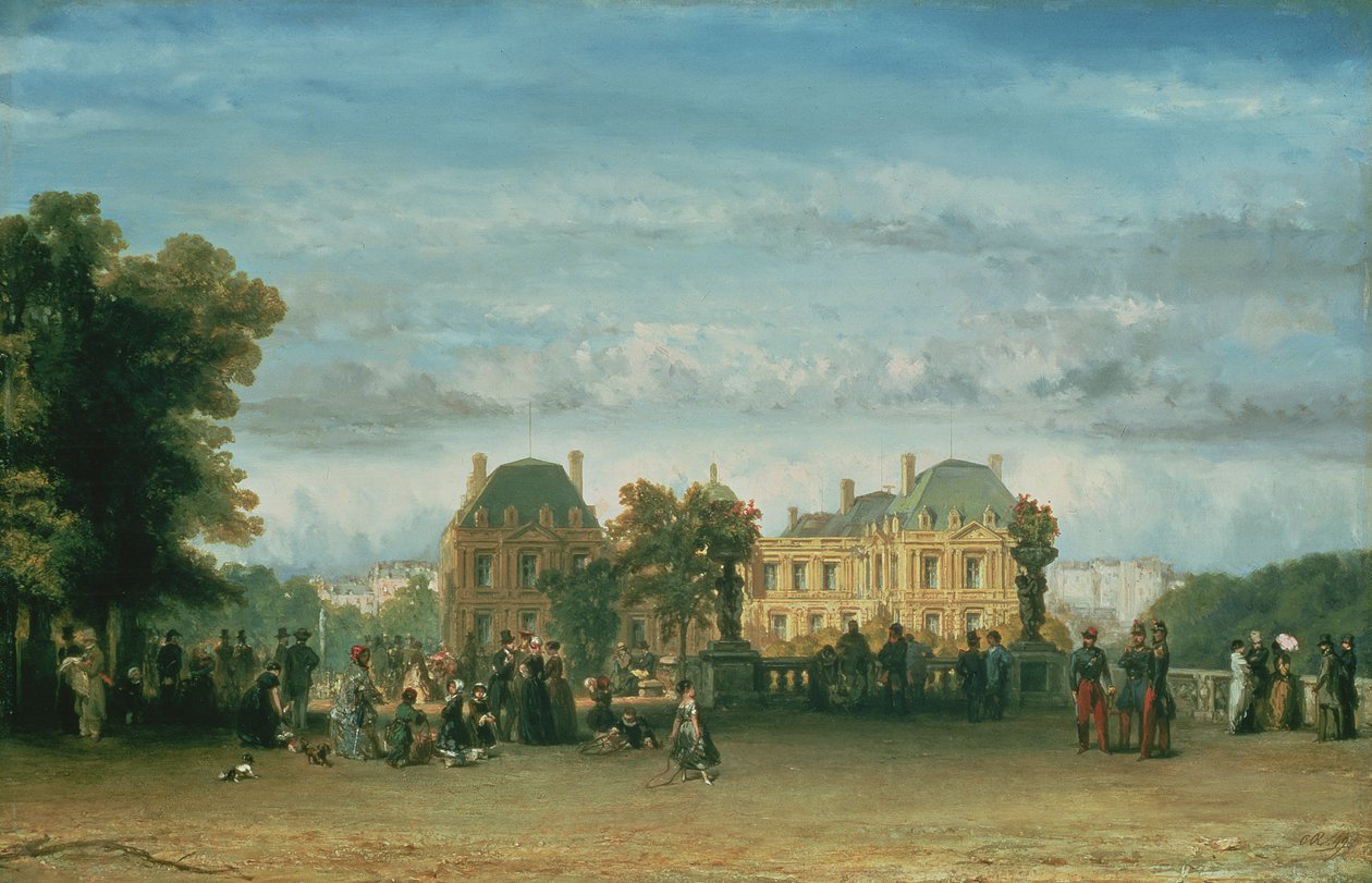 Die Luxemburger Gärten, 1849 von Charles Rochussen