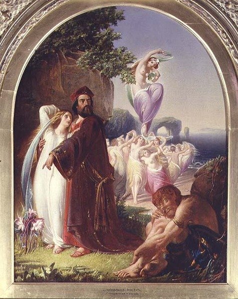 Prospero und Miranda von Charles Rolt: Kunstdruck kaufen