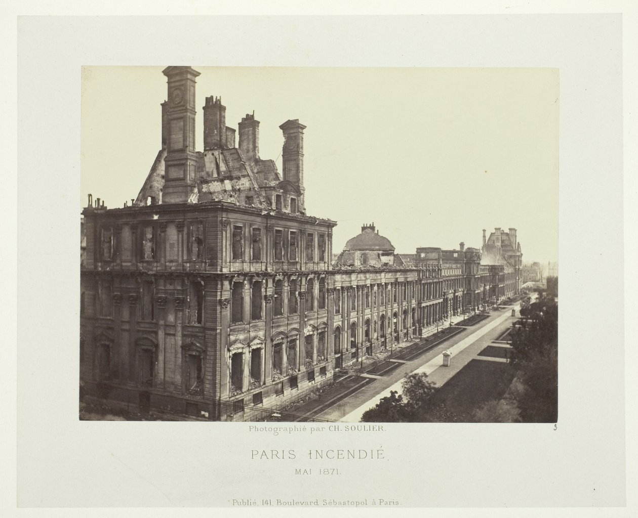 Pariser Brand (Palais des Tuileries, Pavillon de Marsan) von Charles Soulier